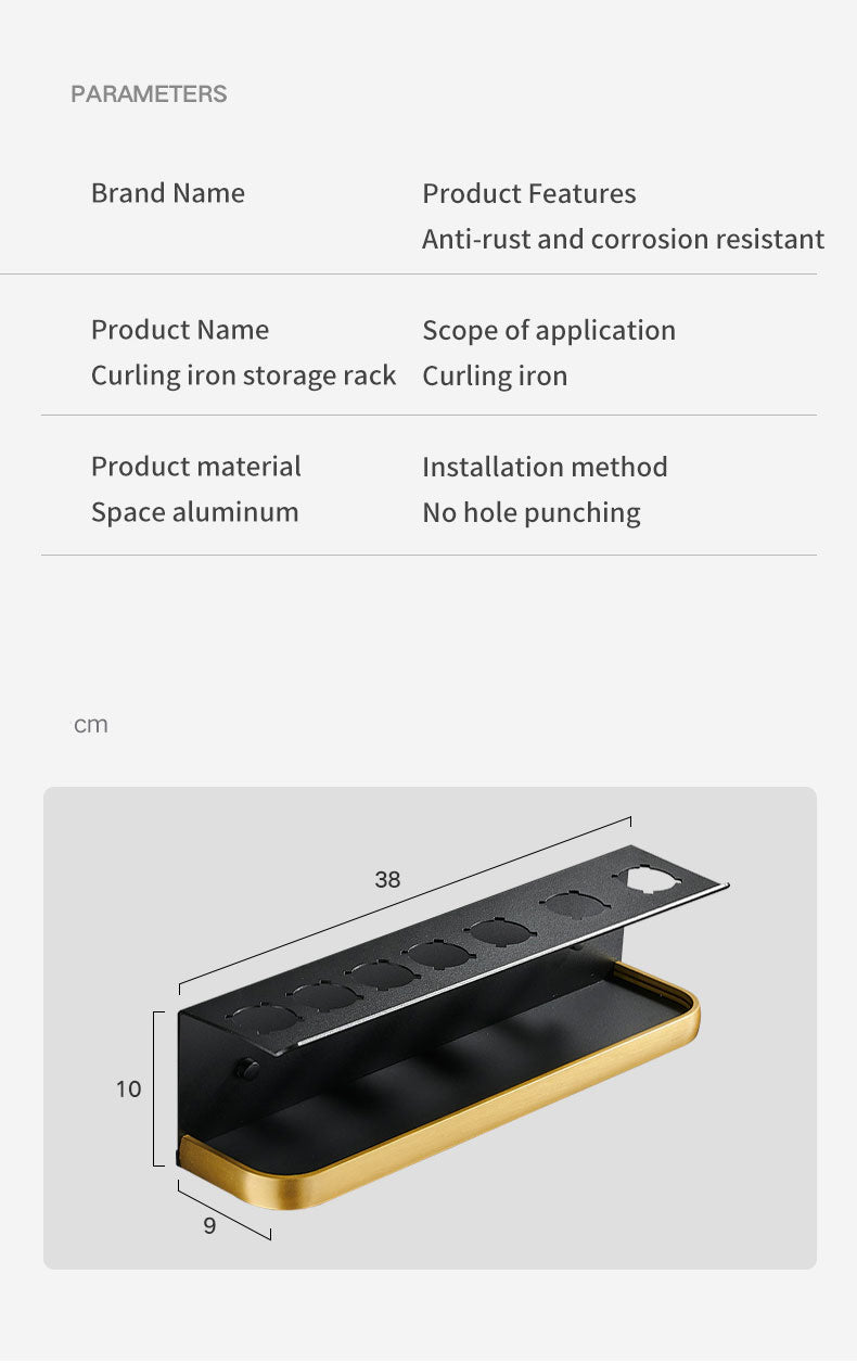 Dyson Hair Dryer & Airwrap Organizer Rack - Wall Mountable!