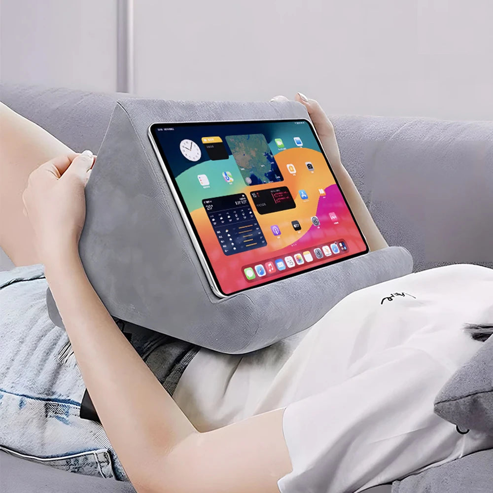 Plush Pillow Tablet Holder