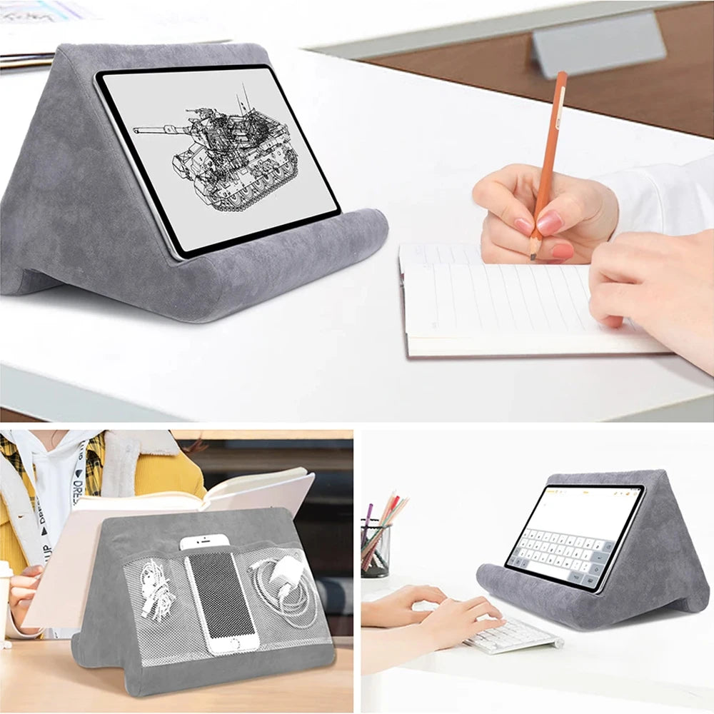 Plush Pillow Tablet Holder